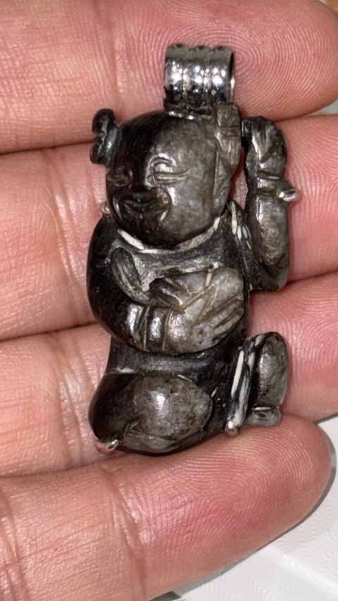 古玩玉器玉童子真品鑒賞圖