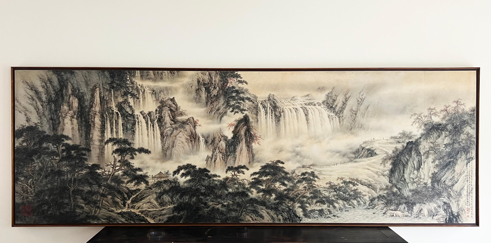 古玩字畫山水真品鑒賞圖
