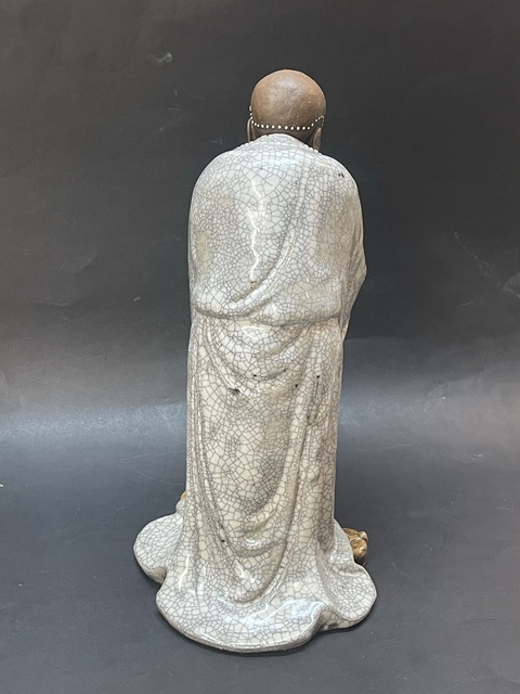 古玩雜項石灣窯羅漢真品鑒賞圖