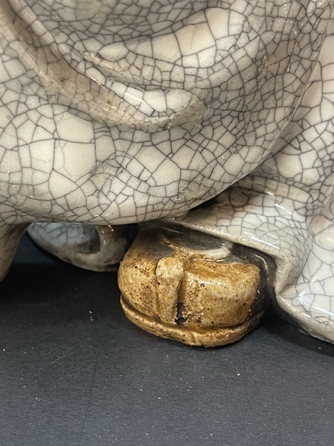 古玩雜項石灣窯羅漢真品鑒賞圖