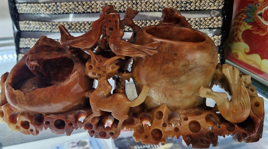 古玩雜項壽山石擺件真品鑒賞圖