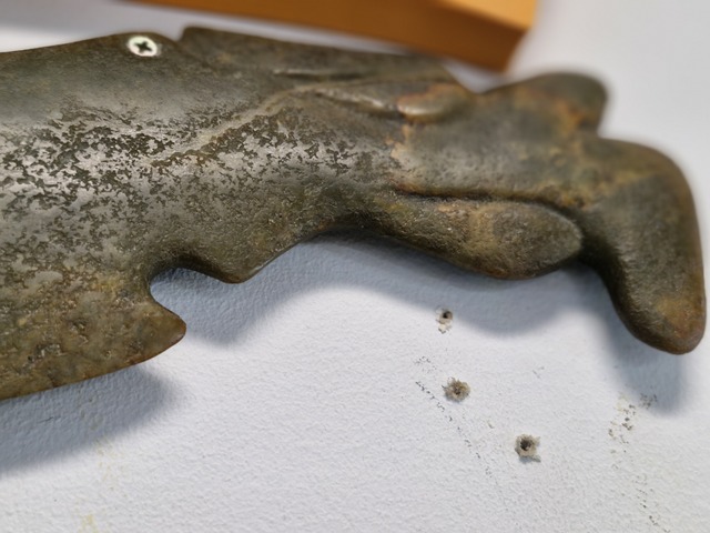 古玩玉器做舊仿古“玉刀”真品鑒賞圖