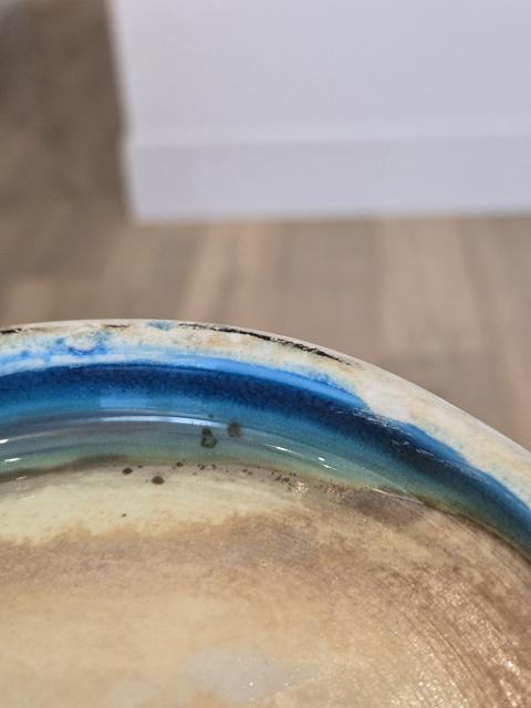 古玩陶瓷孔雀藍(lán)釉天球瓶真品鑒賞圖
