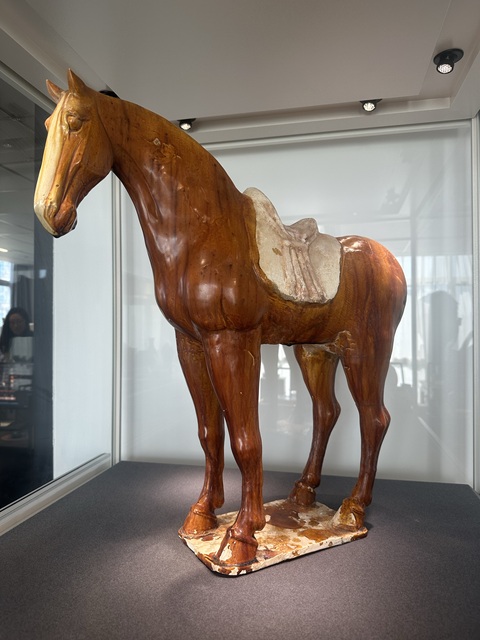 古玩陶瓷唐代黃釉馬真品鑒賞圖