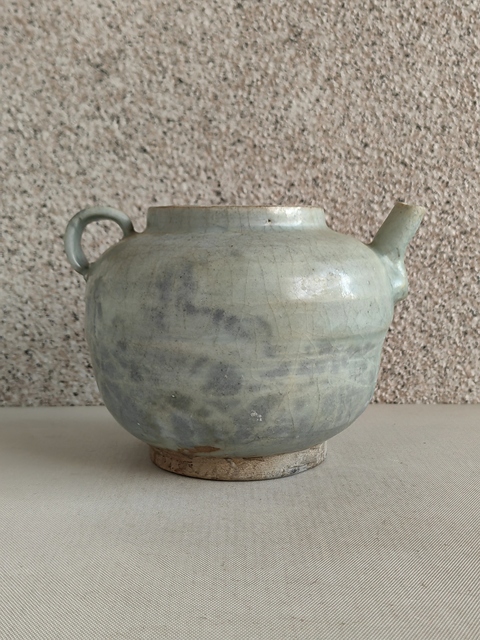 古玩陶瓷晚明執壺真品鑒賞圖