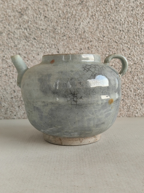 古玩陶瓷晚明執壺真品鑒賞圖