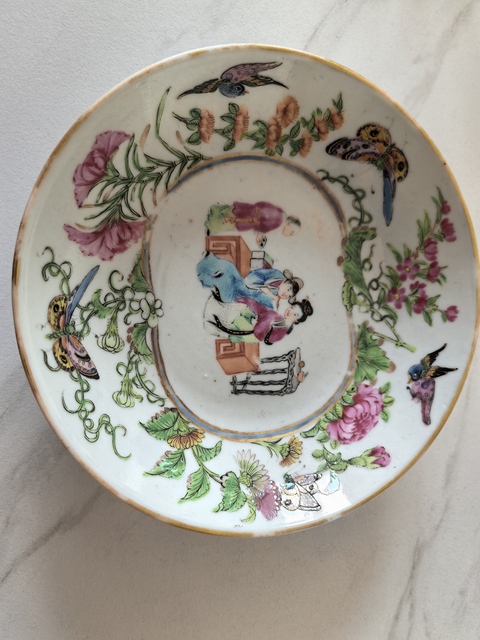 古玩陶瓷廣彩碗真品鑒賞圖