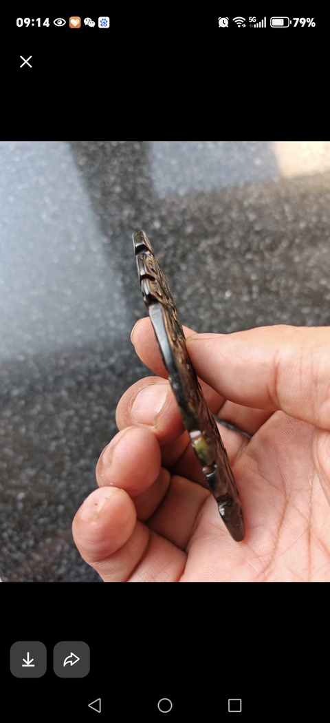 古玩玉器雙龍首玉珩真品鑒賞圖