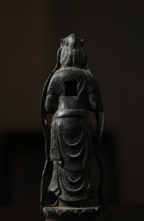 古玩銅器觀世音菩薩真品鑒賞圖