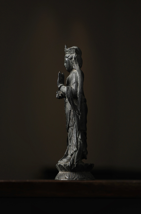 古玩銅器觀世音菩薩真品鑒賞圖