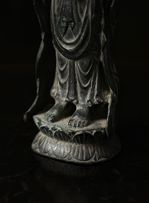 古玩銅器觀世音菩薩真品鑒賞圖