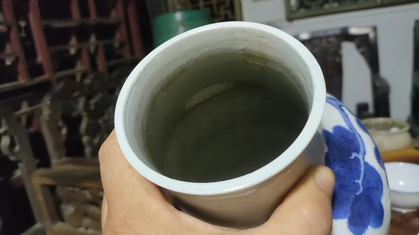 古玩陶瓷青花松竹梅瓶真品鑒賞圖