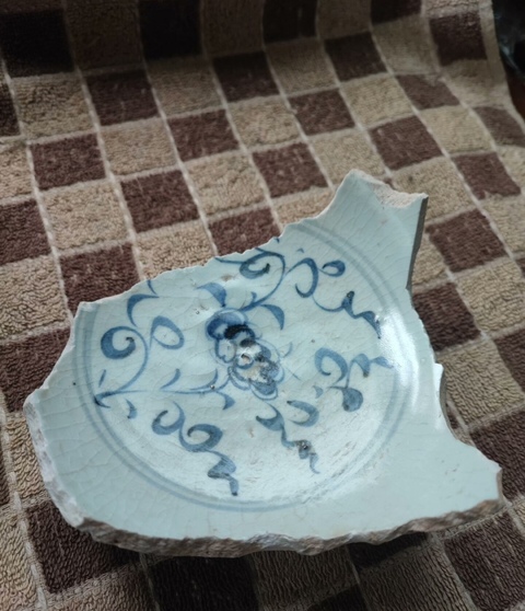 古玩陶瓷青花瓷片真品鑒賞圖