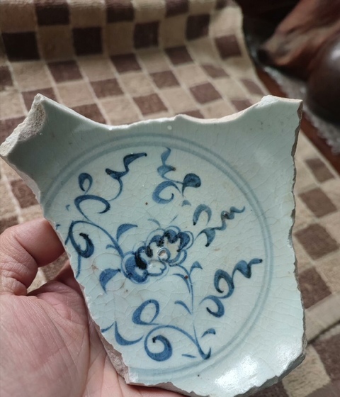 古玩陶瓷青花瓷片真品鑒賞圖