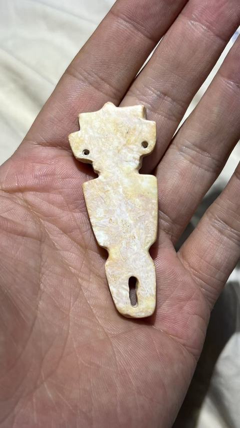 古玩玉器仿古神人像真品鑒賞圖