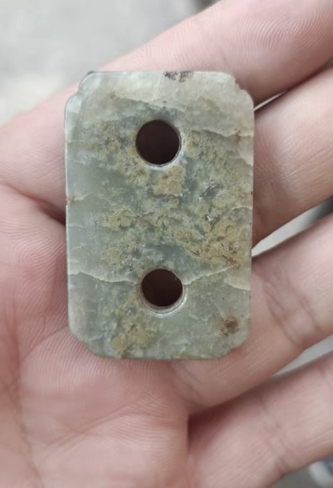 古玩玉器和田玉二餅真品鑒賞圖