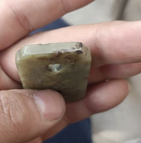 古玩玉器和田玉二餅真品鑒賞圖