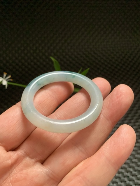 古玩玉器天然翡翠“素紋環”真品鑒賞圖
