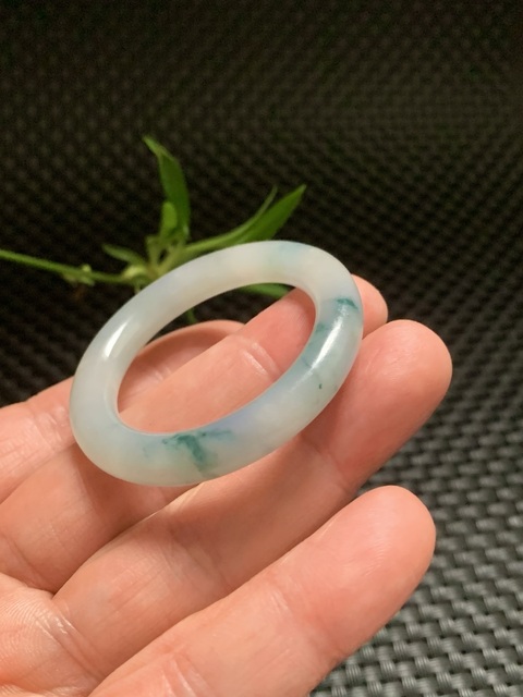 古玩玉器天然翡翠“素紋環”真品鑒賞圖