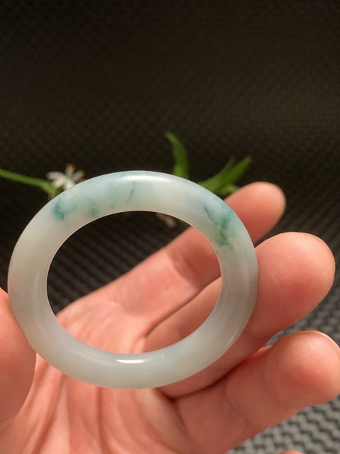古玩玉器天然翡翠“素紋環”真品鑒賞圖