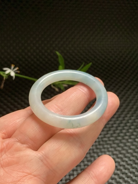 古玩玉器天然翡翠“素紋環”真品鑒賞圖