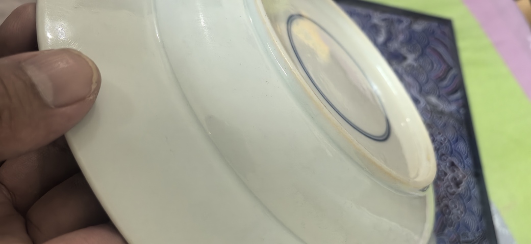 古玩陶瓷康熙青花盤真品鑒賞圖