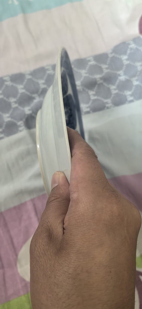 古玩陶瓷康熙青花盤真品鑒賞圖