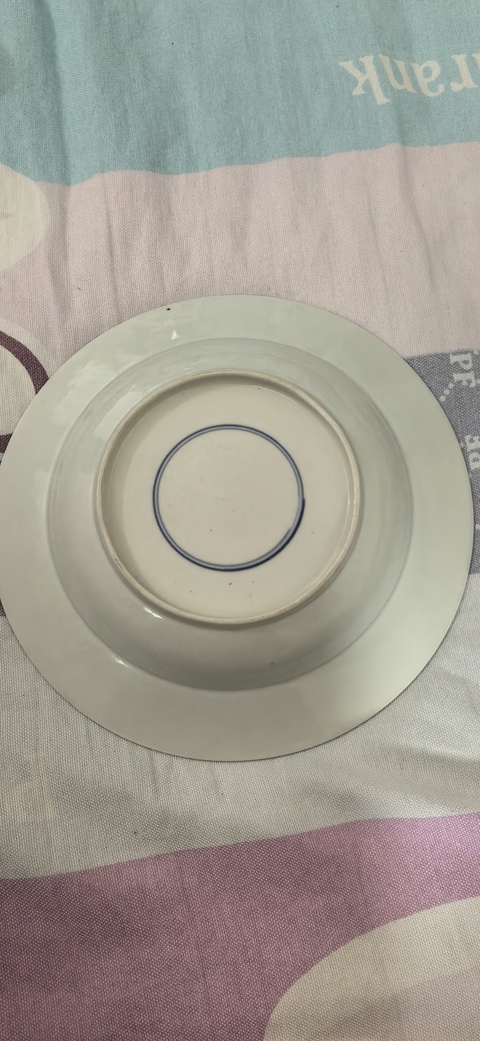 古玩陶瓷康熙青花盤真品鑒賞圖