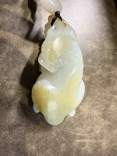 古玩玉器白玉貔貅真品鑒賞圖