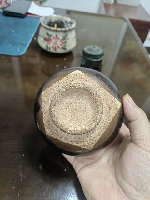 古玩陶瓷金元陜西窯口黑釉罐真品鑒賞圖