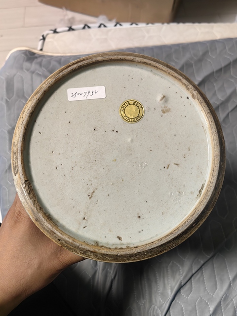 古玩陶瓷鳳穿牡丹紋青花將軍罐真品鑒賞圖