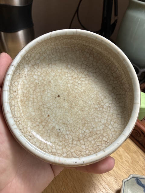 古玩陶瓷哥釉水洗真品鑒賞圖