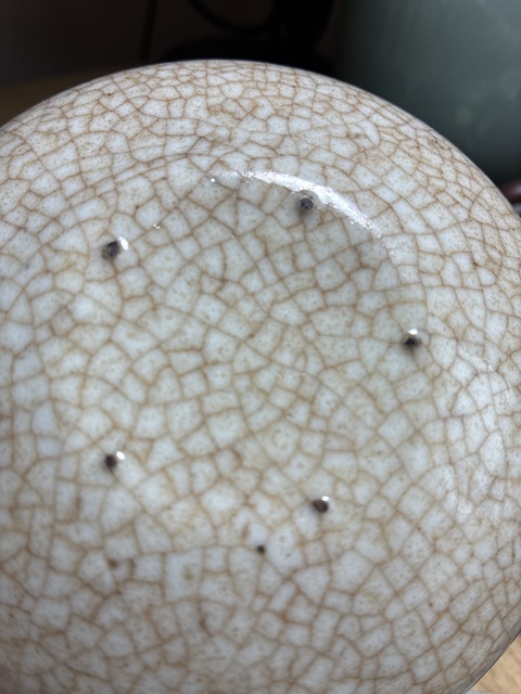 古玩陶瓷哥釉水洗真品鑒賞圖