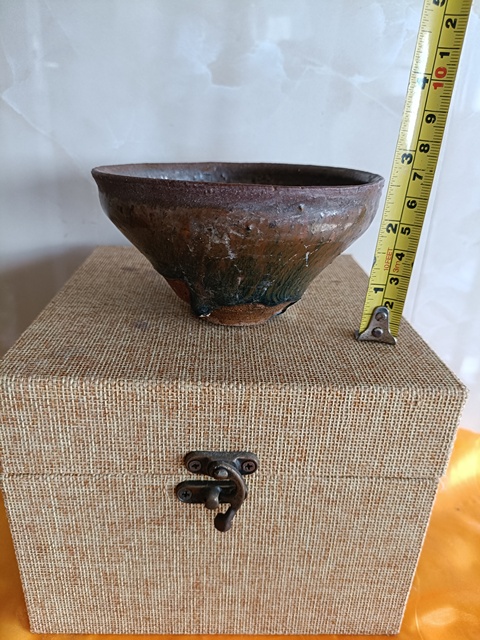古玩陶瓷南宋建窯系福清窯兔毫束口盞拍賣，當前價格1880元