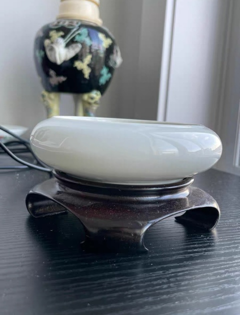 古玩陶瓷白釉洗真品鑒賞圖