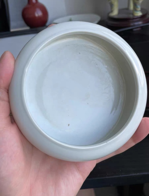 古玩陶瓷白釉洗真品鑒賞圖
