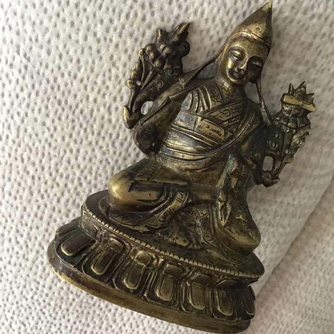 古玩銅器宗喀巴真品鑒賞圖