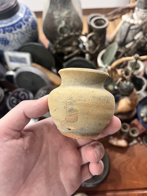 古玩陶瓷 青釉水盂真品鑒賞圖