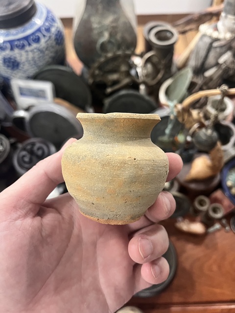 古玩陶瓷 青釉水盂真品鑒賞圖