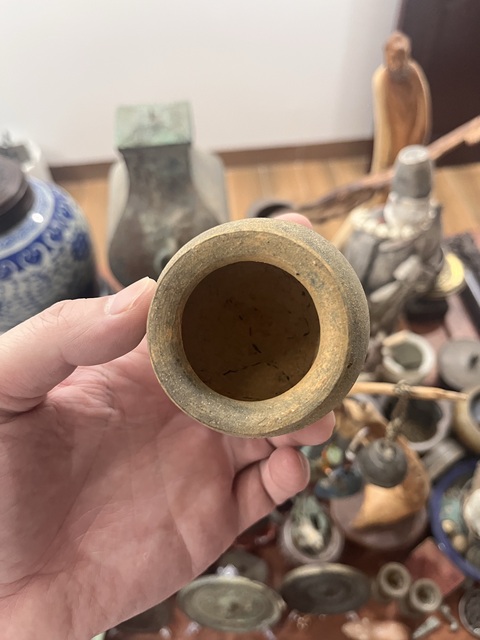 古玩陶瓷宋代青釉水盂拍賣,當前價格199元