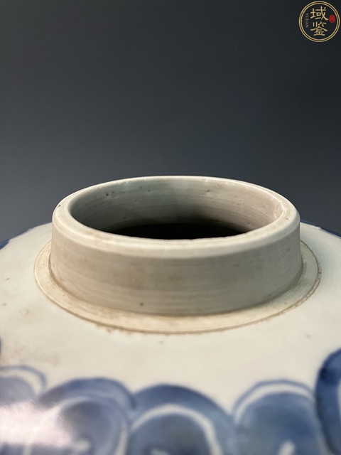 古玩陶瓷景德鎮(zhèn)青花花卉紋罐真品鑒賞圖