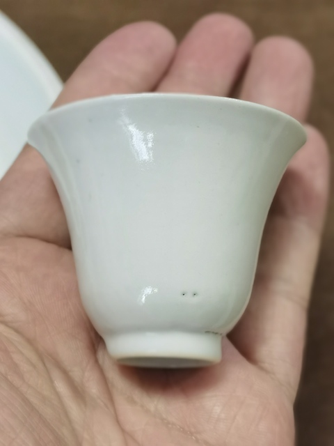 古玩陶瓷白釉杯真品鑒賞圖