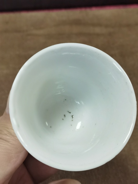 古玩陶瓷白釉杯真品鑒賞圖