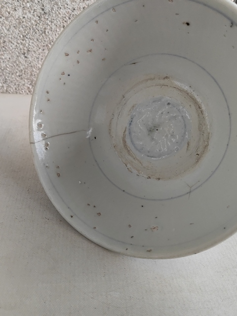 古玩陶瓷清早期青花碗拍賣，當前價格398元