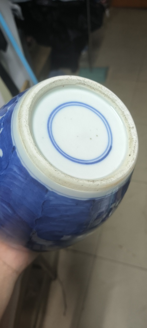 古玩陶瓷青花冰梅圖蓋罐真品鑒賞圖