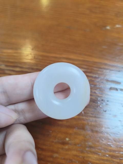 古玩玉器和田玉平安扣真品鑒賞圖