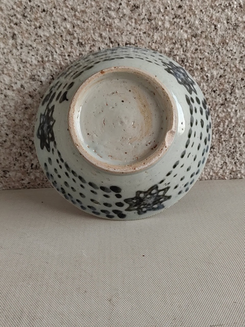 古玩陶瓷清早期花卉紋青花碗拍賣，當(dāng)前價(jià)格580元