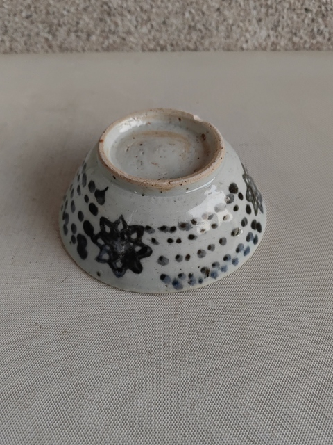 古玩陶瓷清早期花卉紋青花碗拍賣，當(dāng)前價(jià)格580元