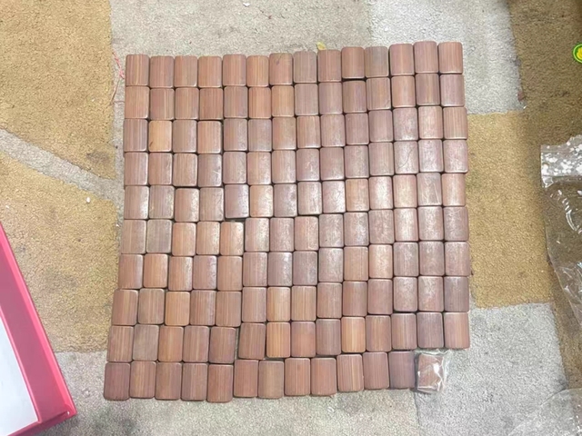 古玩雜項竹骨麻將真品鑒賞圖