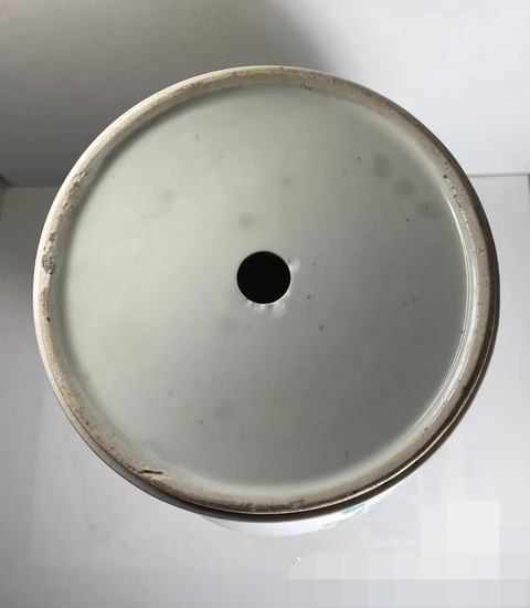 古玩陶瓷粉彩雉雞牡丹紋觀音瓶真品鑒賞圖